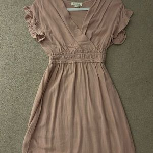 Blush Pink Midi Dress